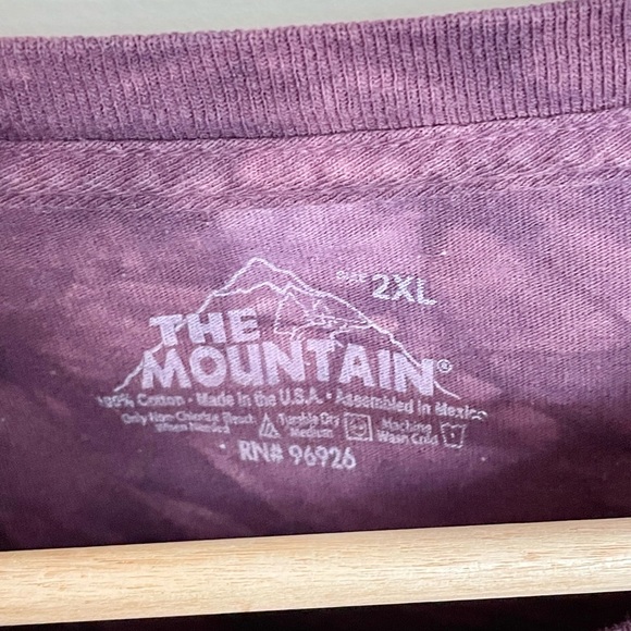 The Mountain 3D Gecko Peace Out Purple Tie Dyed T Shirt Adult size 2XL - Picture 7 of 7